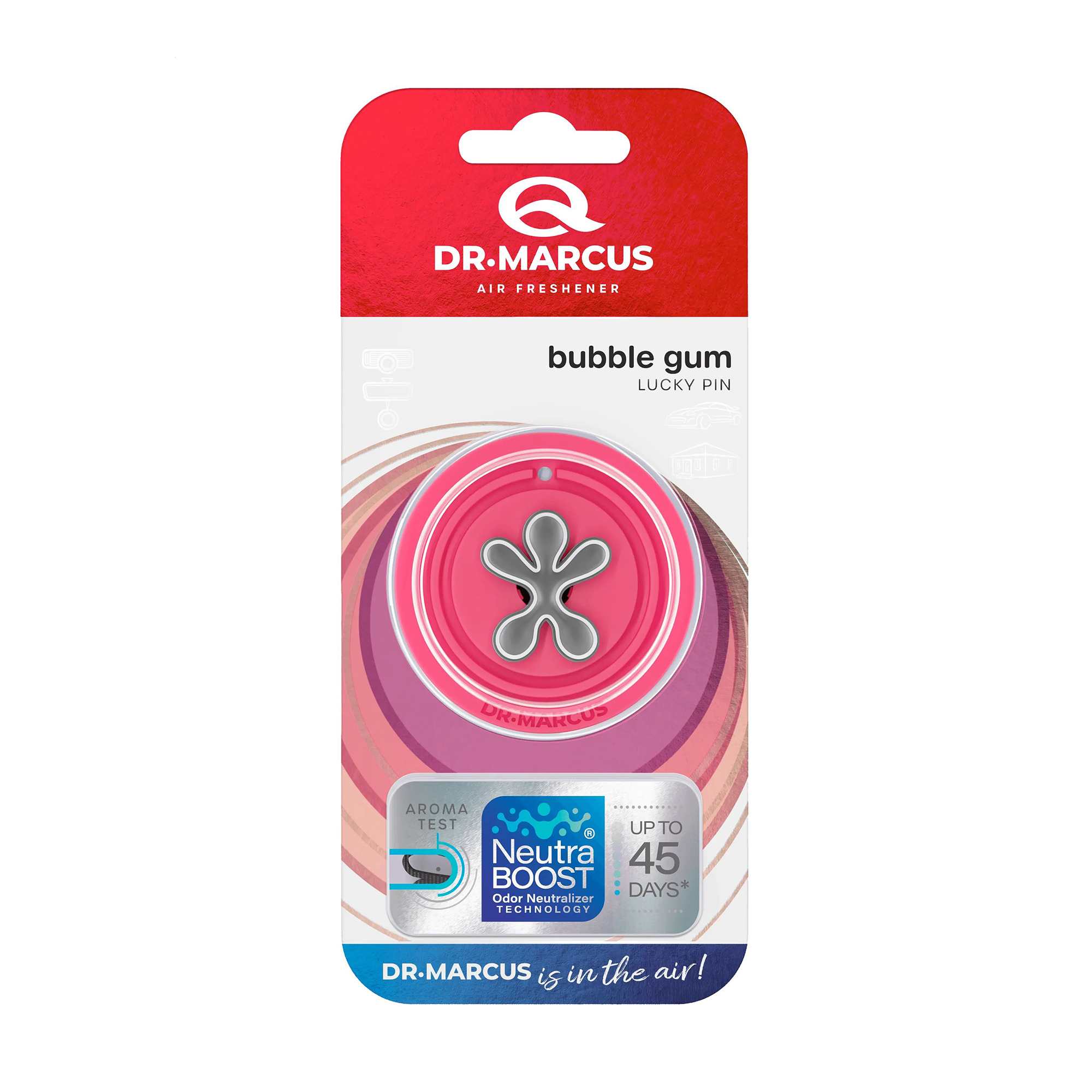 Ароматизатор для автомобіля Dr.Marcus Lucky Pin, Bubble Gum, 1 шт